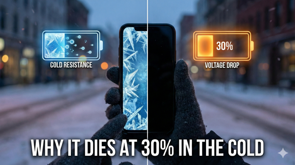Why Your iPhone Dies at 30% in the Cold