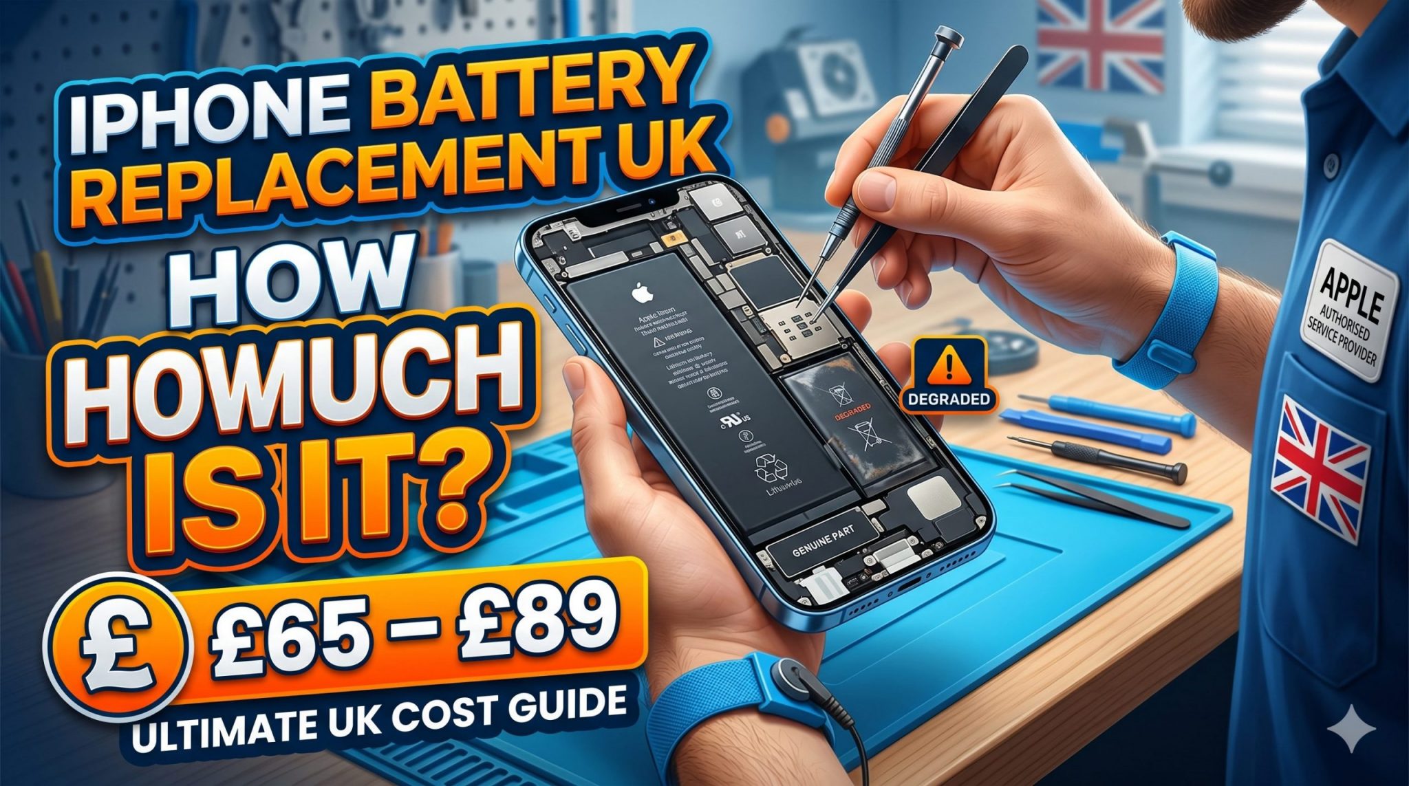 iPhone Battery Replacement Cost UK 2026 | Real Prices